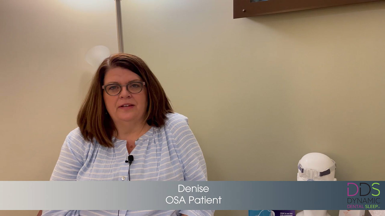 Video still of Denise's testimonial