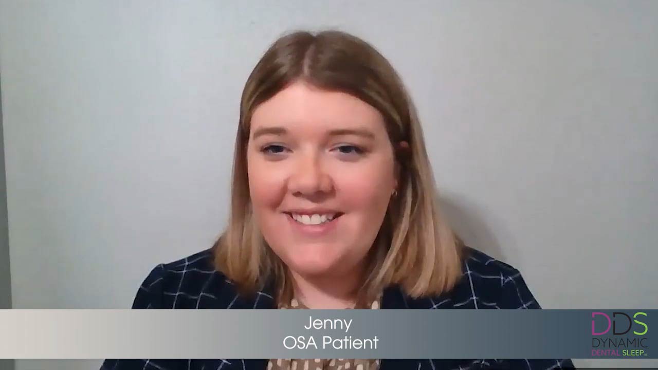 Video still of Jenny's testimonial